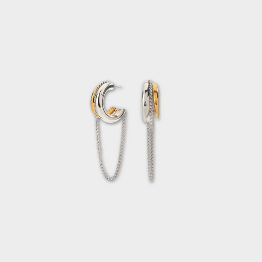 PERSEPHONE earrings gold and silver plated