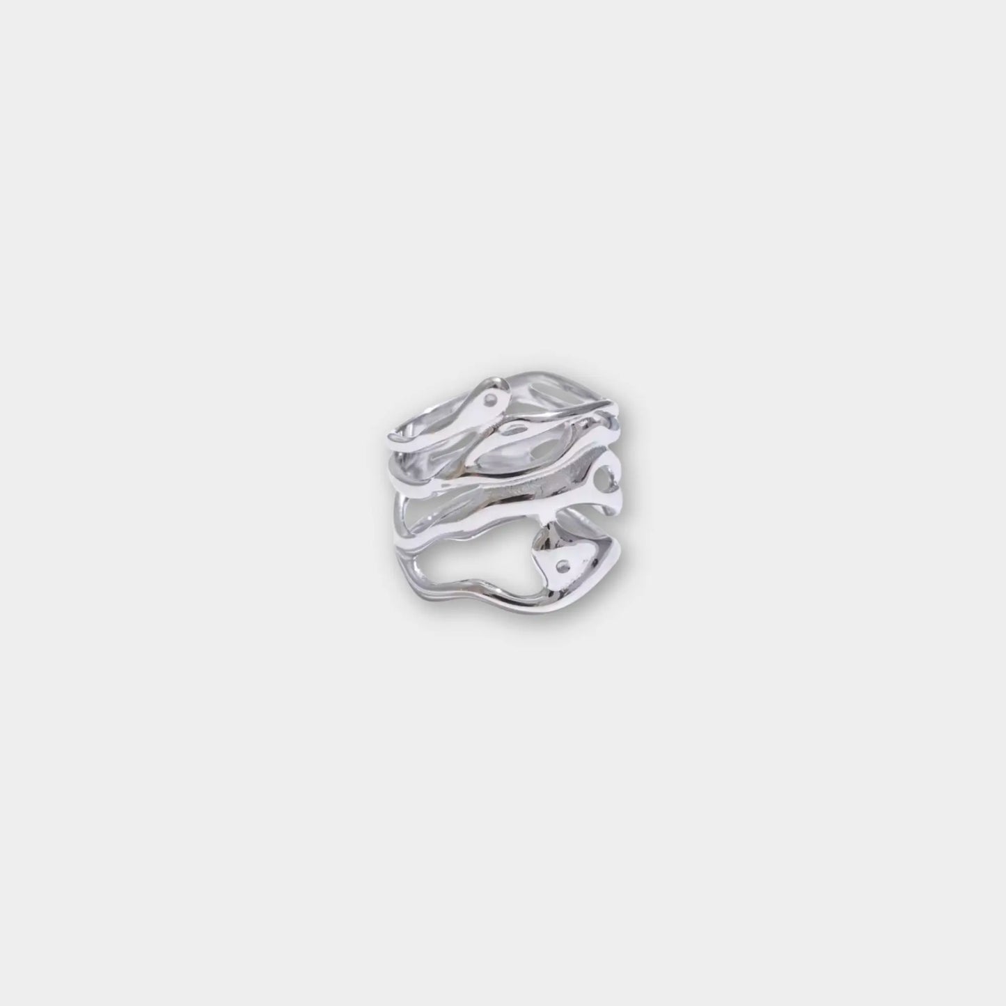AMARA ring silver-plated - VULTRE
