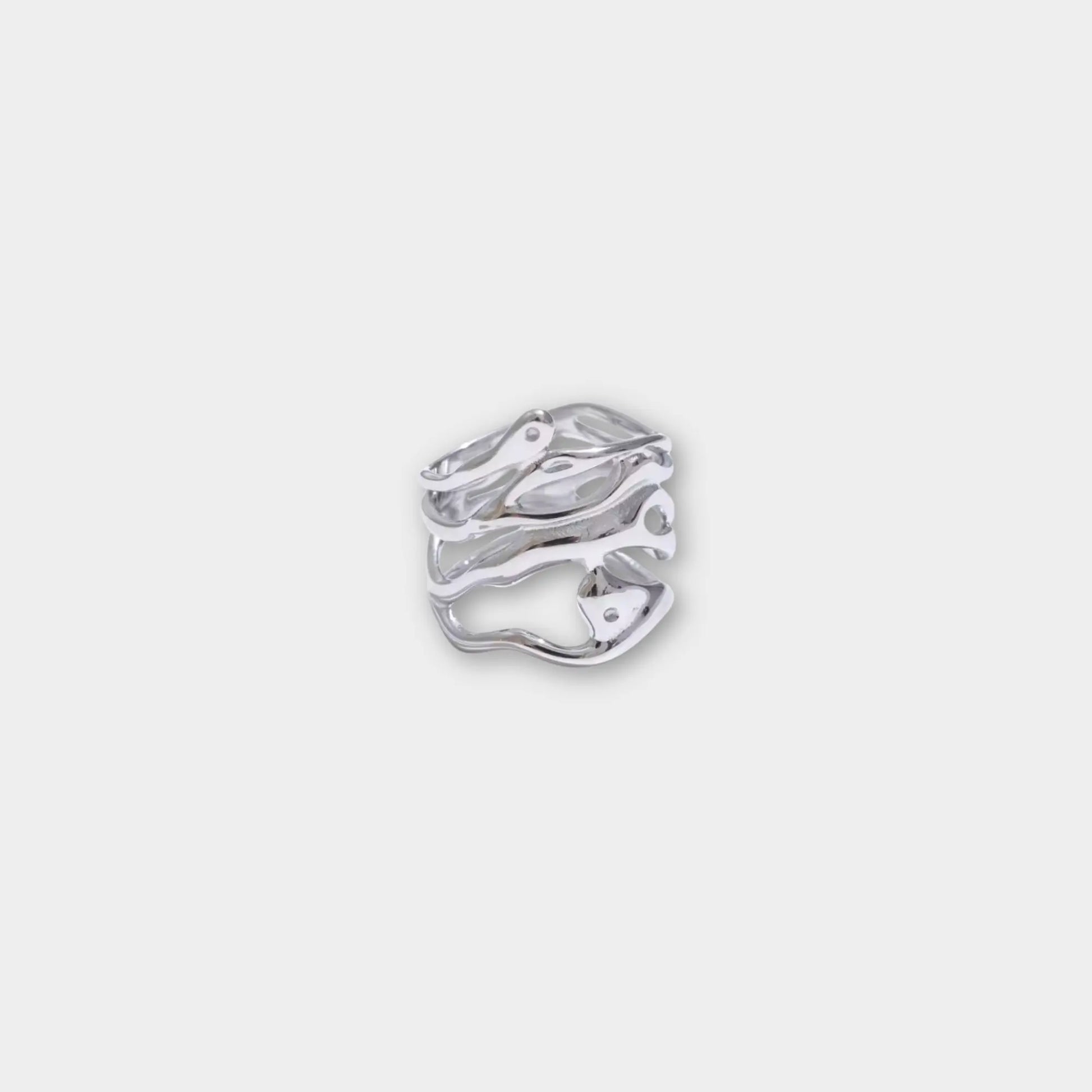 AMARA ring silver-plated - VULTRE