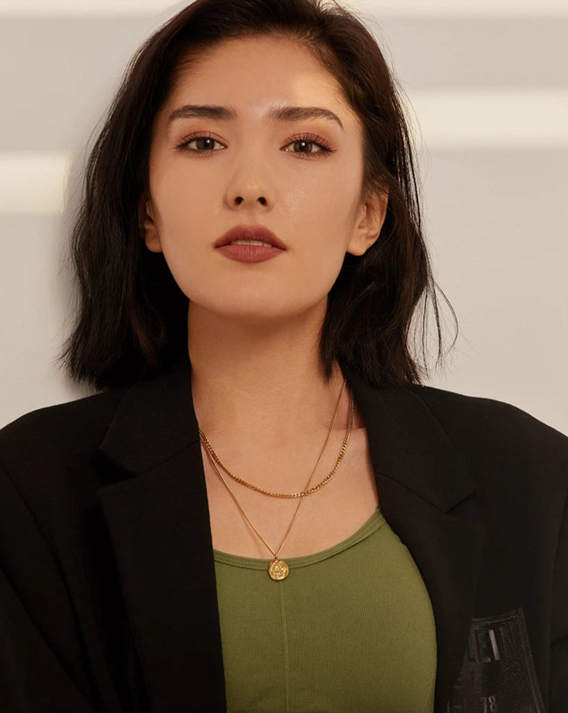 LUNA necklace gold-plated