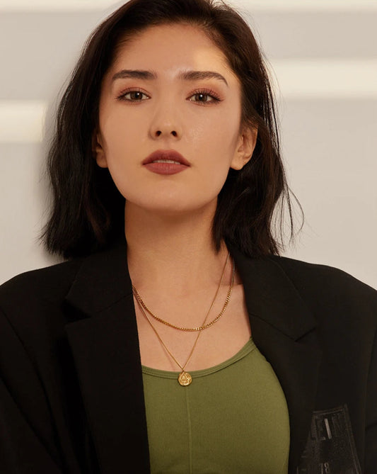 LUNA necklace gold-plated