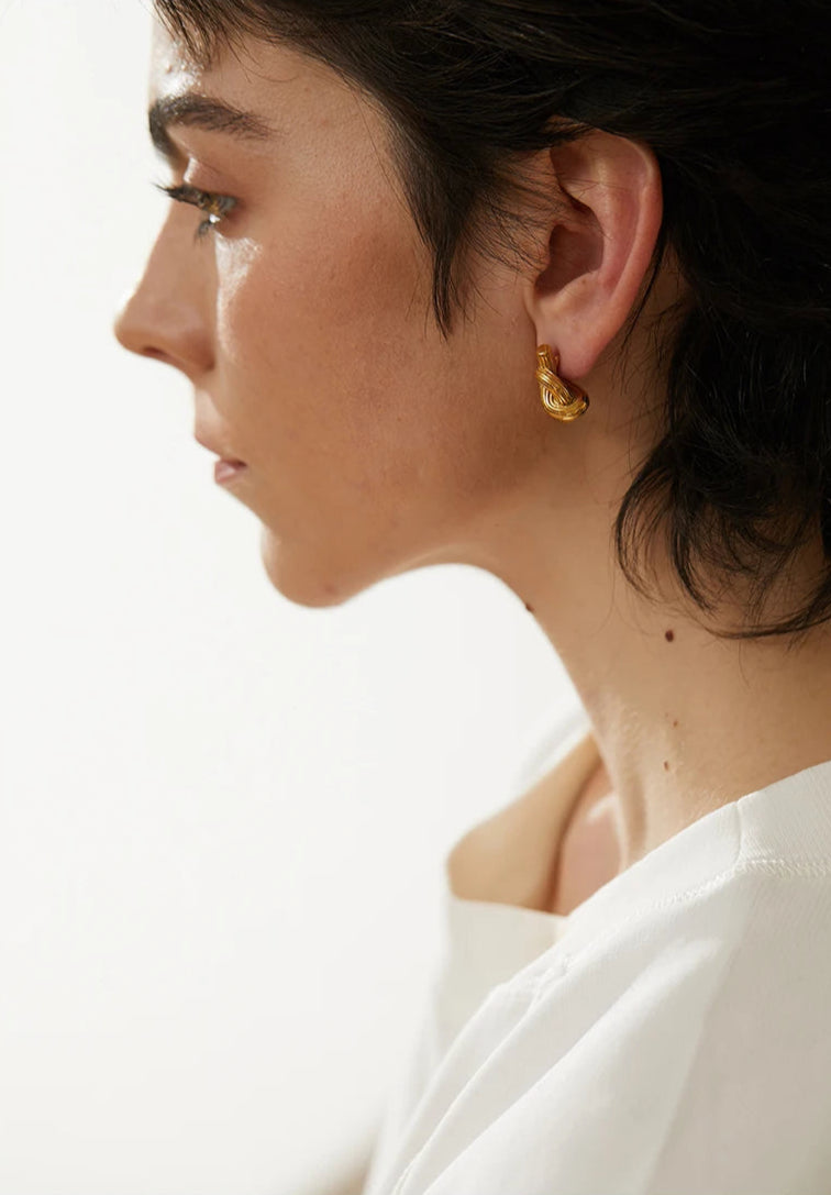 MINERVA earrings gold-plated