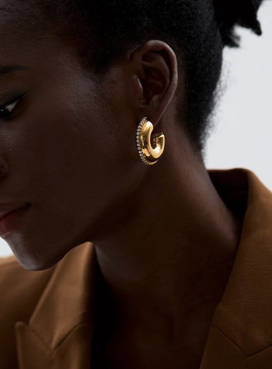 AURORA earrings gold-plated