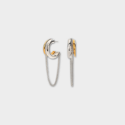 PERSEPHONE earrings gold and silver plated