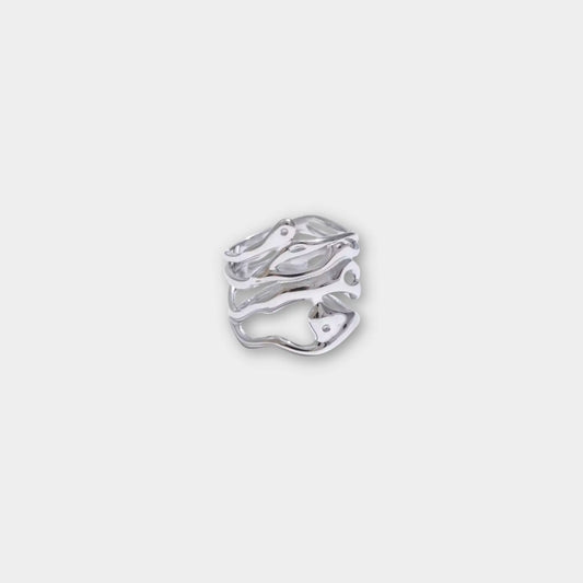 AMARA ring silver-plated - VULTRE