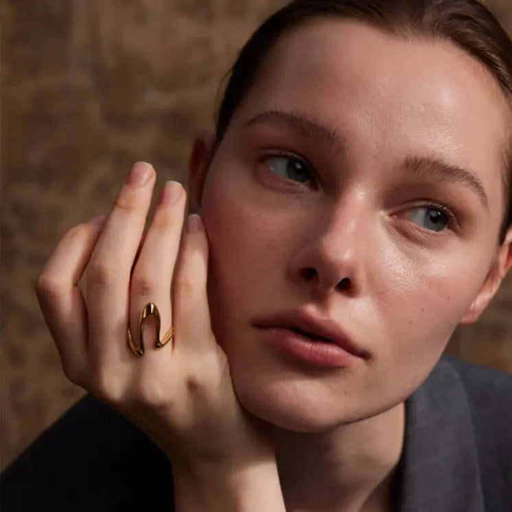 Zaira ring gold-plated - VULTRE