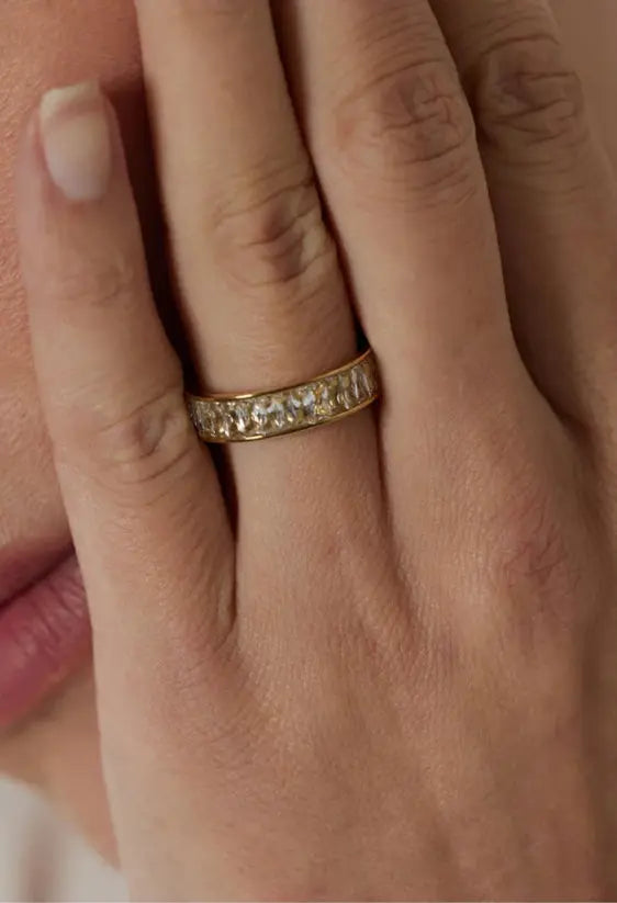 Amira ring gold-plated - VULTRE