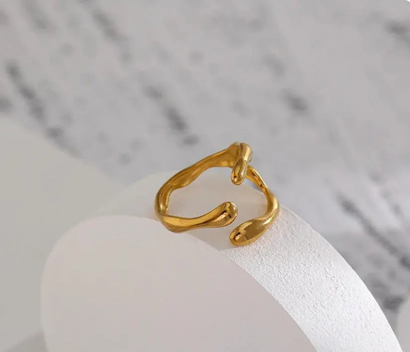 Elara ring gold-plated - VULTRE