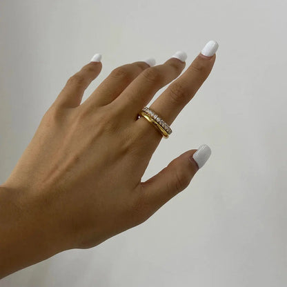 Leona ring gold-plated - VULTRE