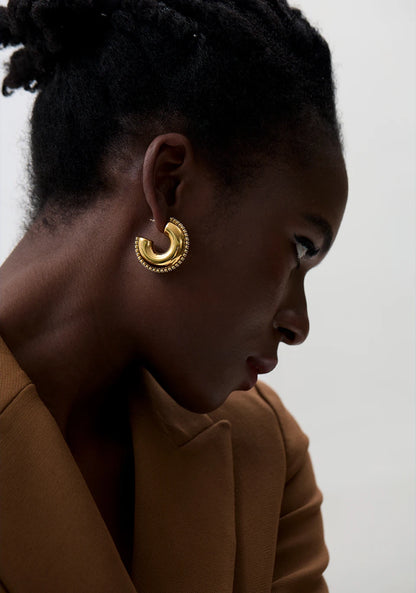 AURORA earrings gold-plated