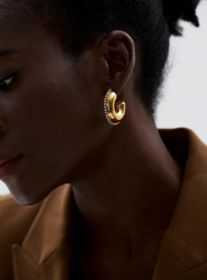 AURORA earrings gold-plated