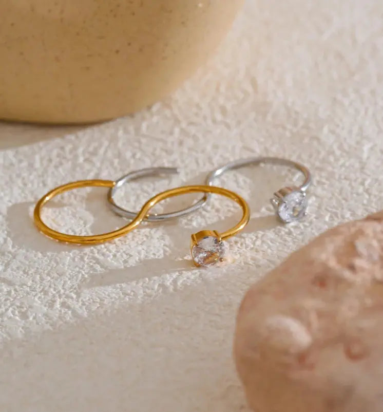 Althea ring silver-plated - VULTRE