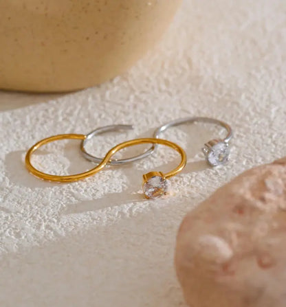Althea ring silver-plated - VULTRE