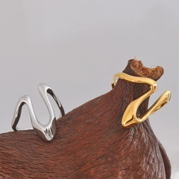 Zaira ring silver-plated - VULTRE